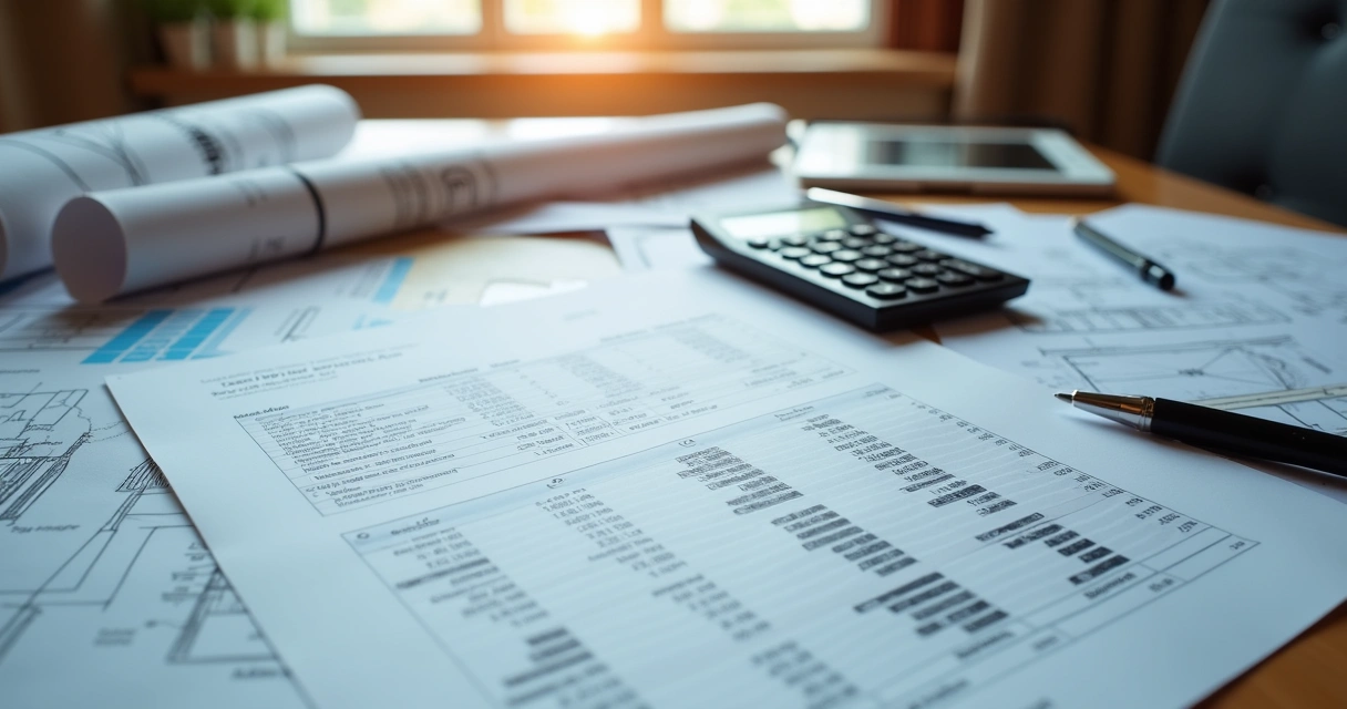 Planilha de custos com calculadora e laudo técnico impresso 