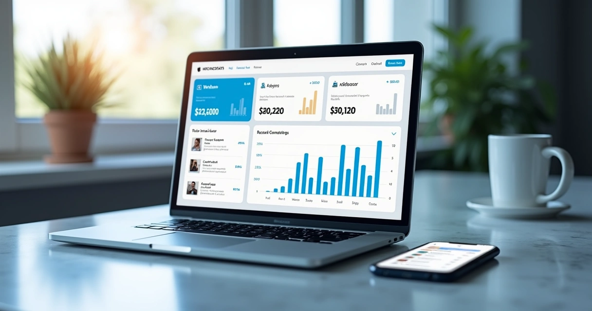 Custom e-commerce dashboard with charts and product listings 
