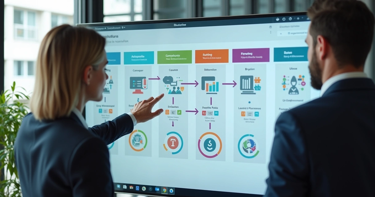 Dashboard mostrando personalização da automação empresarial 