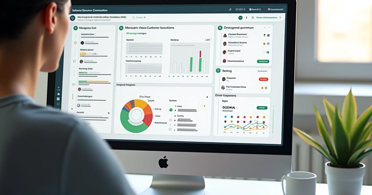 Plataforma omnichannel ajustada para pequenas empresas com gráficos fáceis de entender