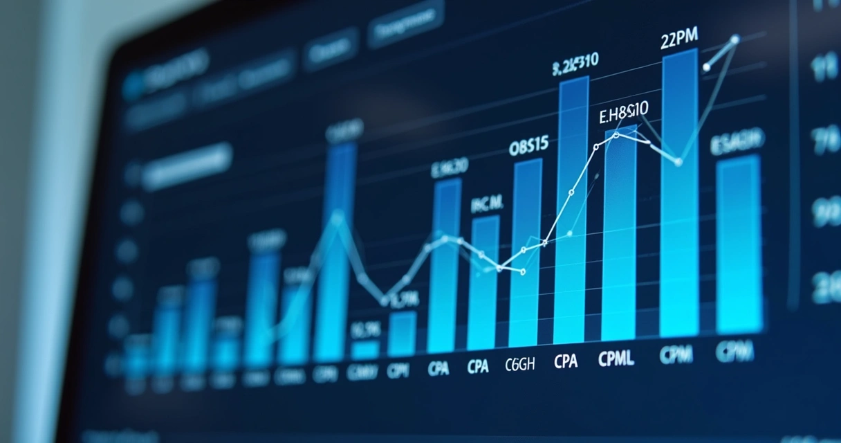 Gráfico de barras mostrando diferentes custos de campanhas digitais 
