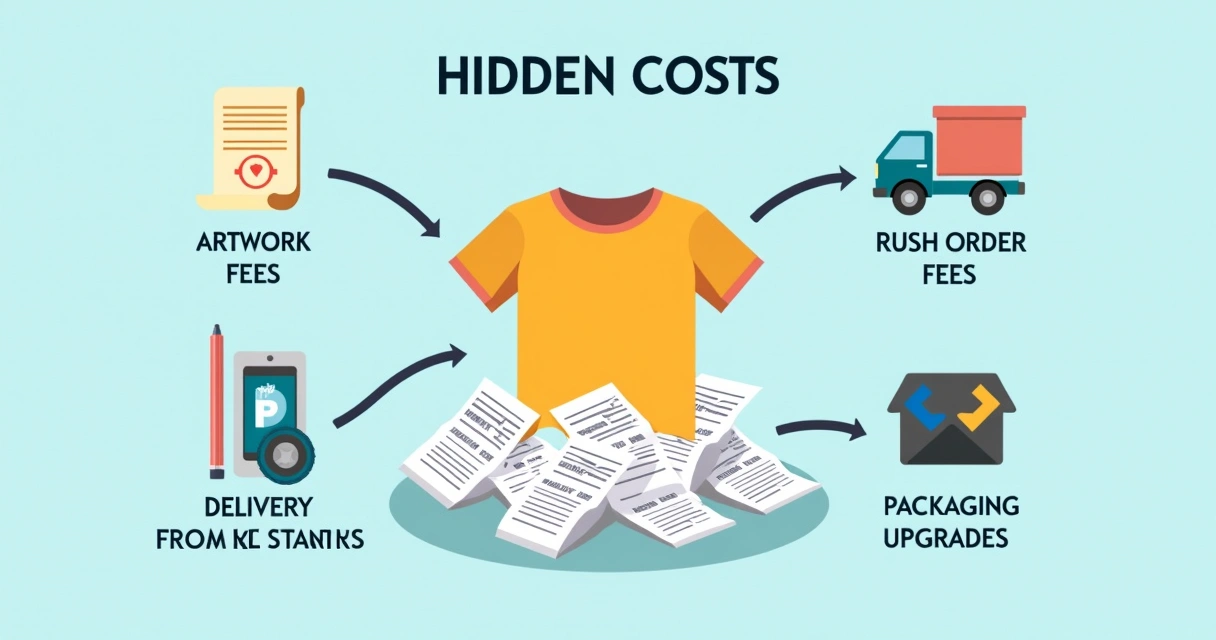 Infográfico custos ocultos estamparia Bauru 