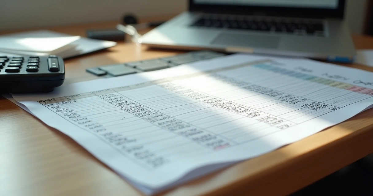 Como Calcular Margem no Marketplace: Guia Prático e Estratégias 1 Planilha de custos de venda com anotações à mão