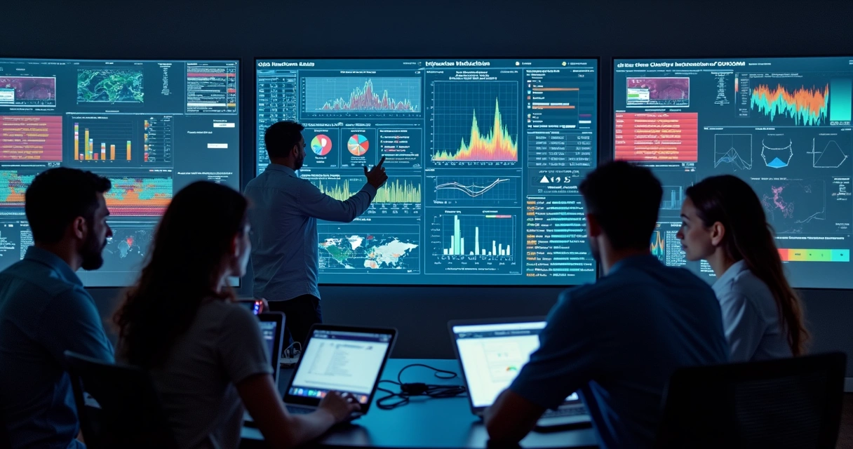 Cybersecurity team monitors data breach 