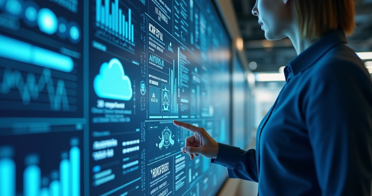 Dashboard digital integrado a inteligência artificial e dados em nuvem