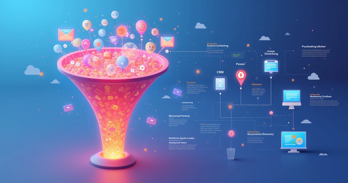 Fluxo de dados automáticos por API no funil de vendas 