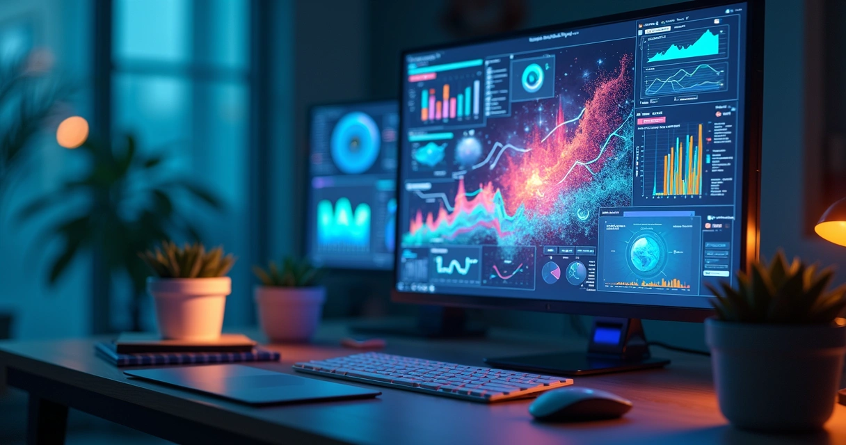 Dados financeiros centralizados em computado 