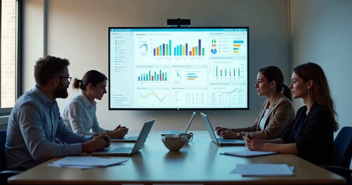 Equipe organizando cadastro de clientes em plataforma online 
