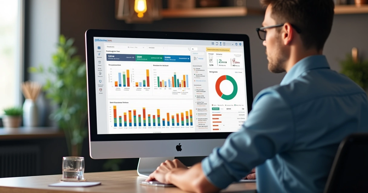 Tela de análise de dados de clientes no delivery