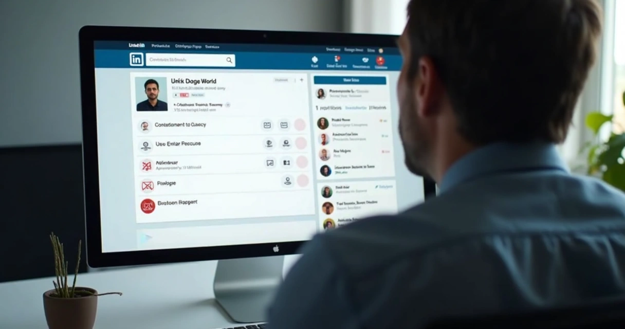 Perfil do LinkedIn sem e-mails ou telefones mostrando limitação de dados 
