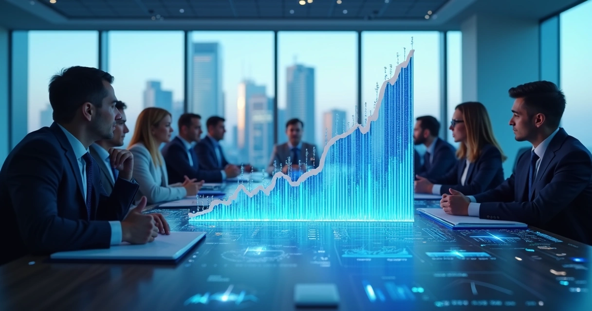Gráfico mostra crescimento da adoção de inteligência artificial em empresas globais em 2024 