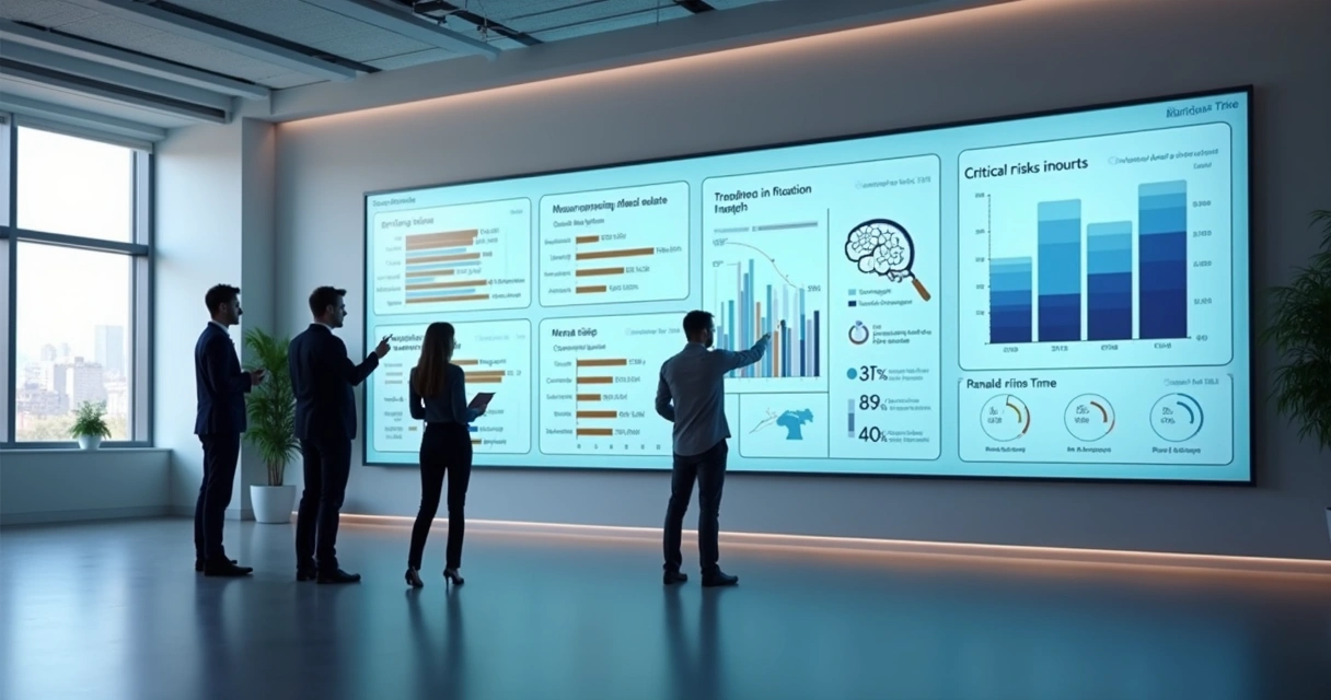 Dashboard com indicadores de saúde mental no trabalho