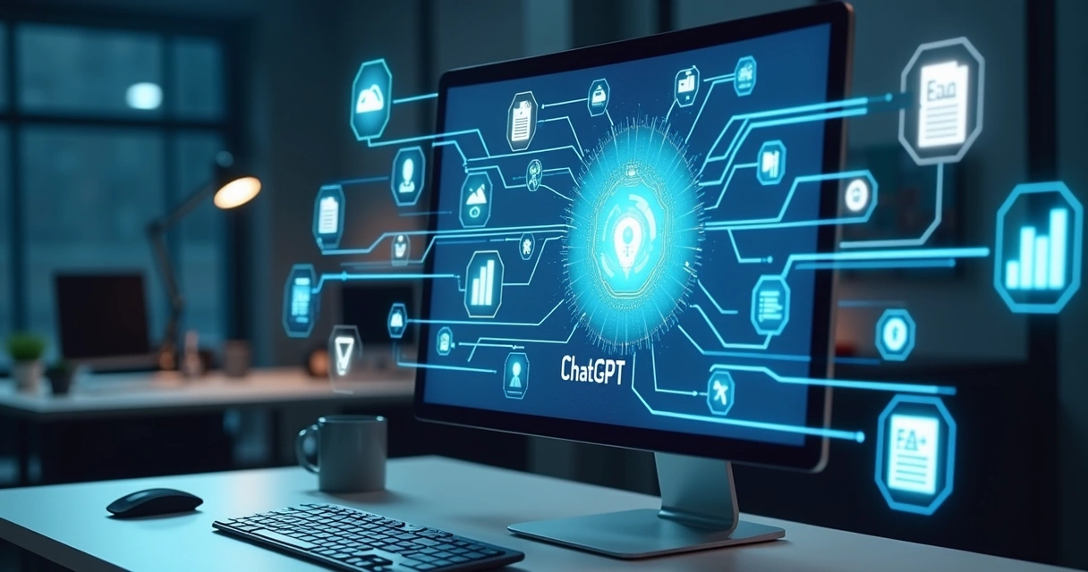 Documentos e dados sendo integrados ao ChatGPT