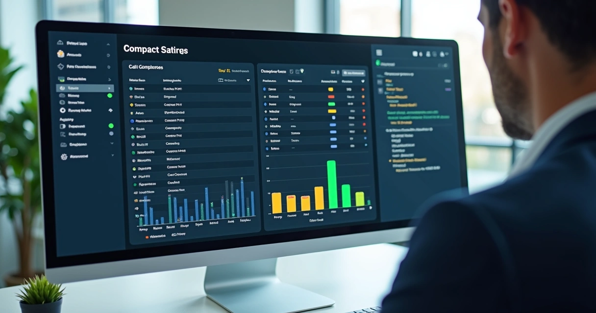 Tela com informações detalhadas de empresas extraídas de Big Data 