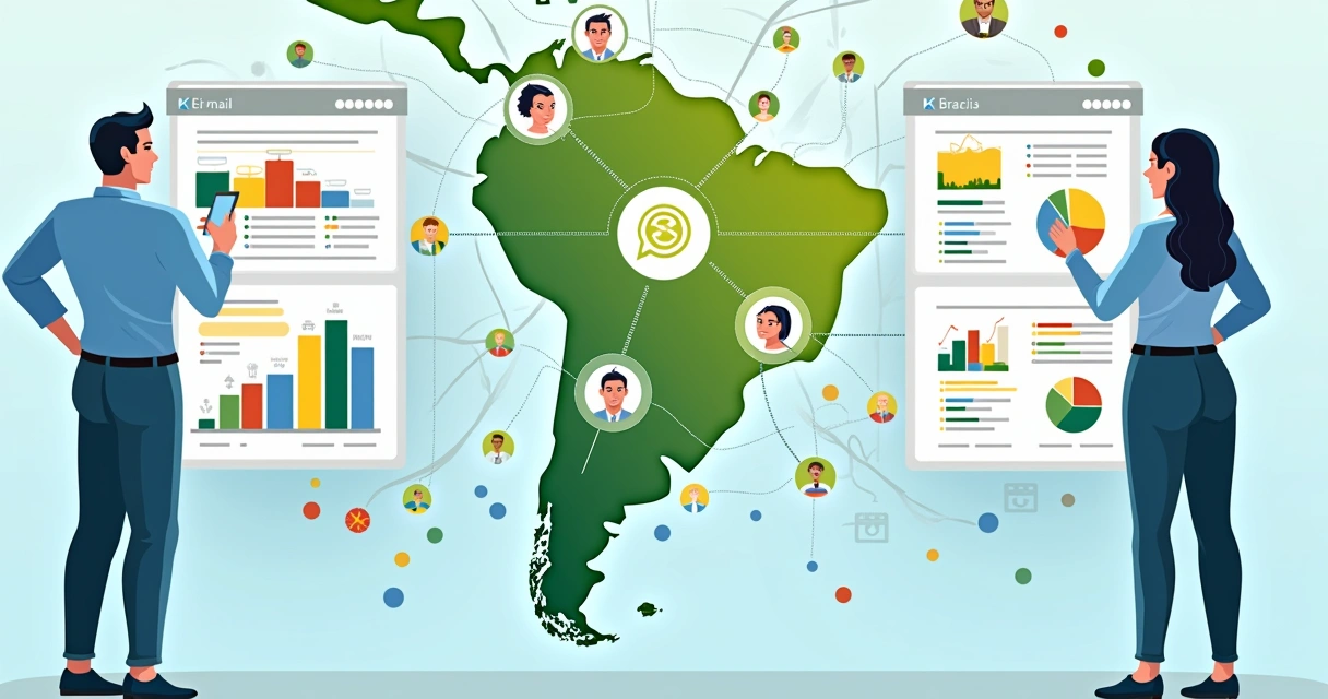 Gráficos de dados enriquecidos relevantes para vendas no Brasil 