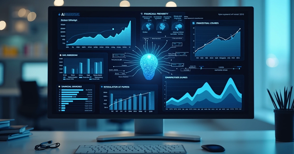 Dados setoriais conectados a solução de IA em painel digital 
