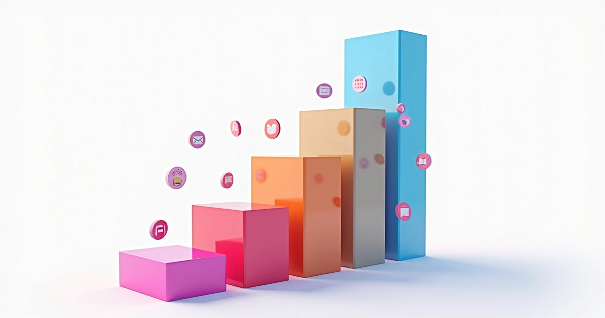 Gráfico representando dados próprios em publicidade 