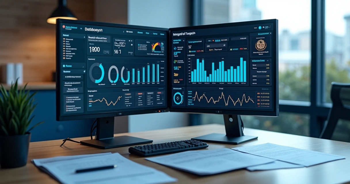 Conciliação de dados fiscais digital em tela de computador 