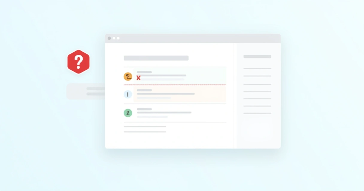 Formulário digital exibindo campos de dados incompletos