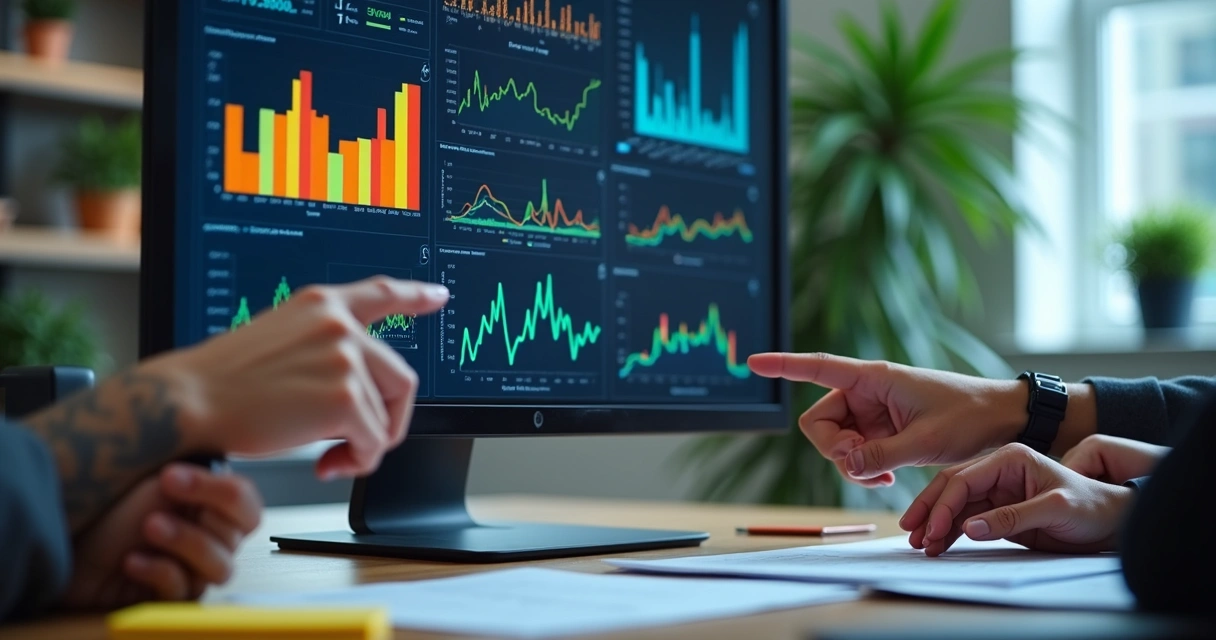 Monitoramento de dados de clima organizacional em tela digital 