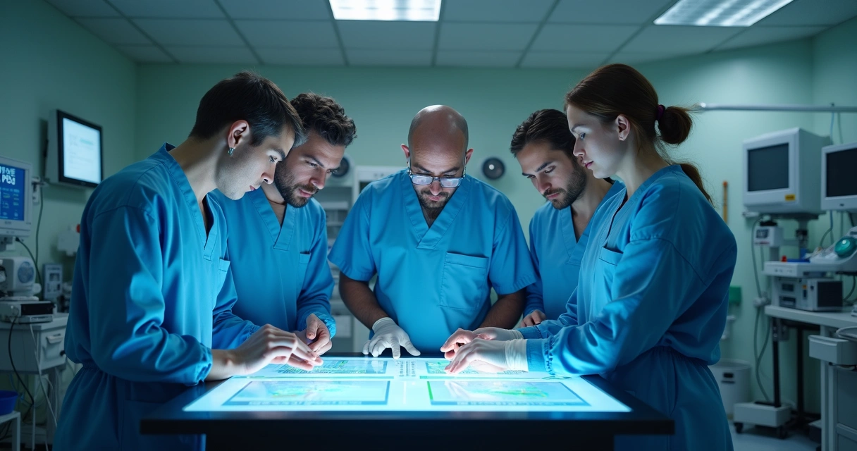 Equipe de profissionais analisando gráficos de inspeção em tempo real