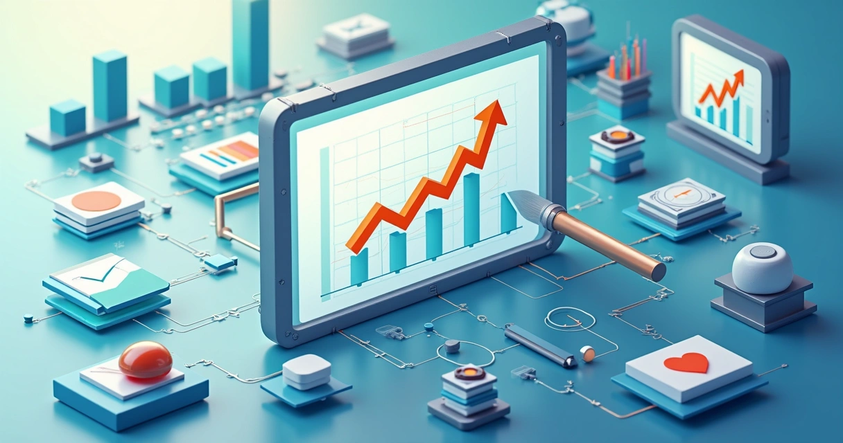 Gráfico representando comparação de canais de marketing 