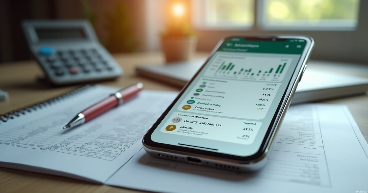 Pedido de relatório financeiro do Conta Azul pelo WhatsApp no celular