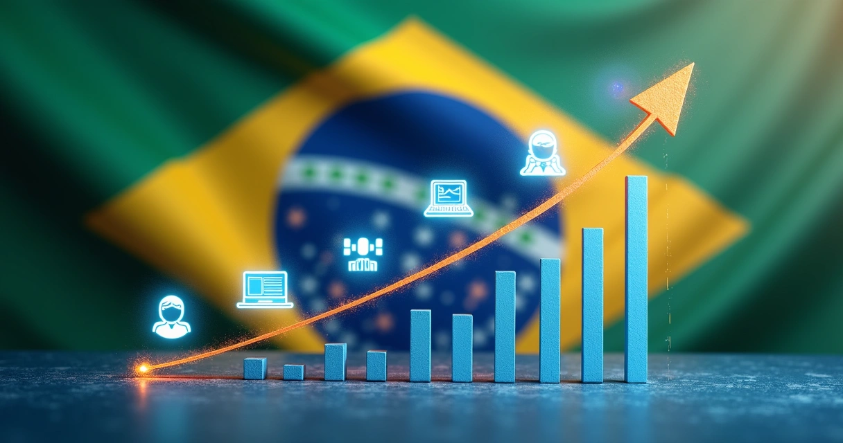 Visão gráfica da evolução de dados de prospecção de qualidade 