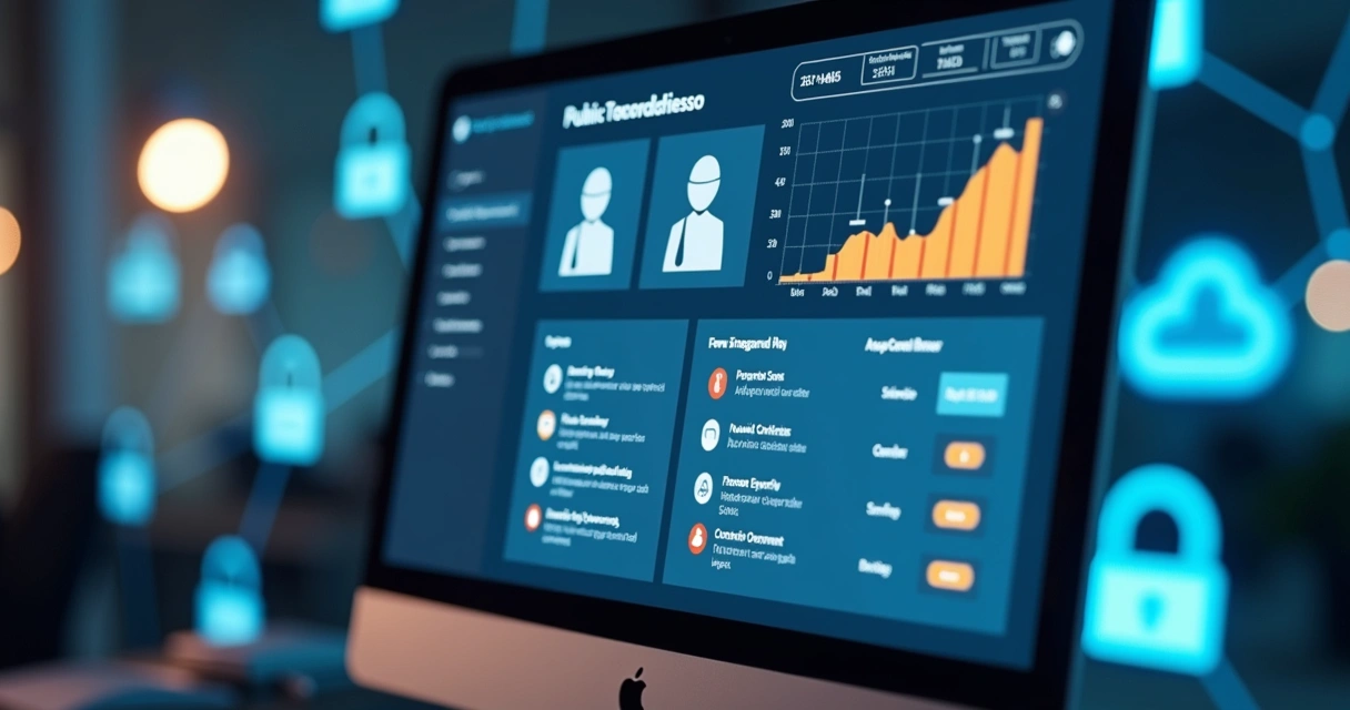 Dados públicos visualizados em tela para onboarding de clientes. 
