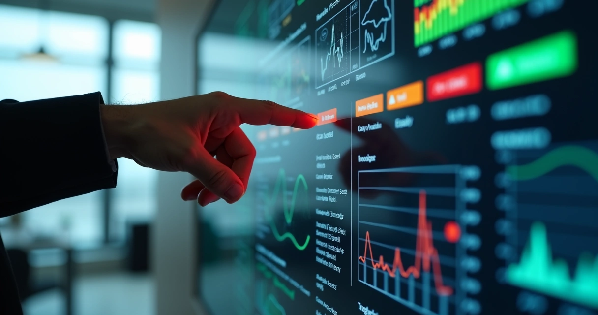 Análise de relatórios de monitoramento em tela destacando alertas 