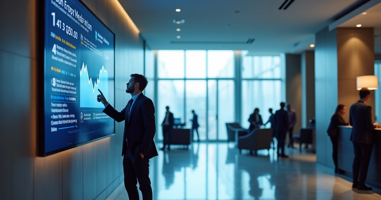 Gráfico mostrando evolução de avaliações online em hotel 