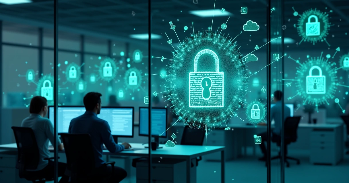 Ambiente de TI mostrando dados protegidos 