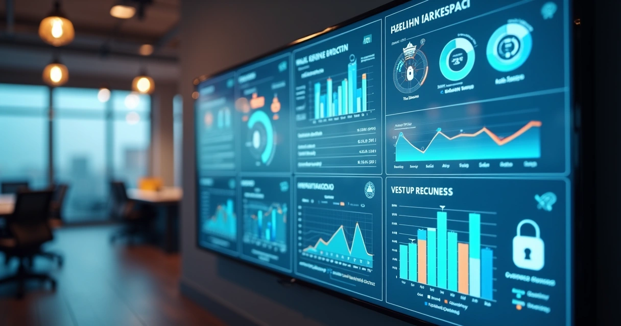 Plataforma digital exibindo relatórios de SST e controles de treinamentos 
