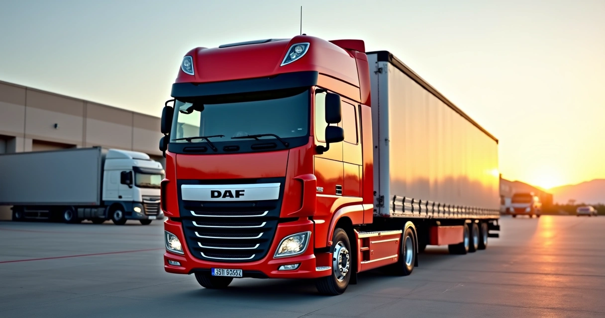 DAF XG+ da Autotransportes Pilot em terminal mexicano com outros caminhões ao fundo 