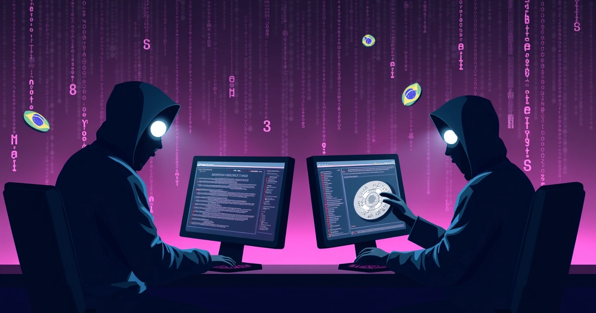 Ilustração de cookies de navegador sendo vendidos na dark web.