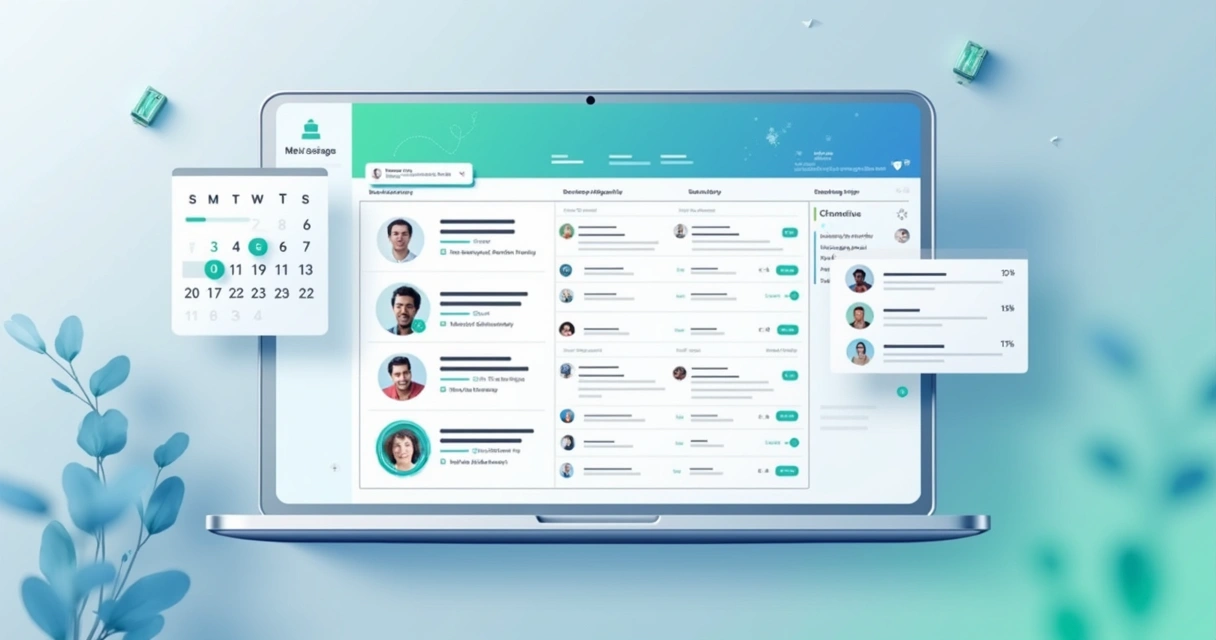 Painel de controle de agendamento de mensagens em plataforma digital 