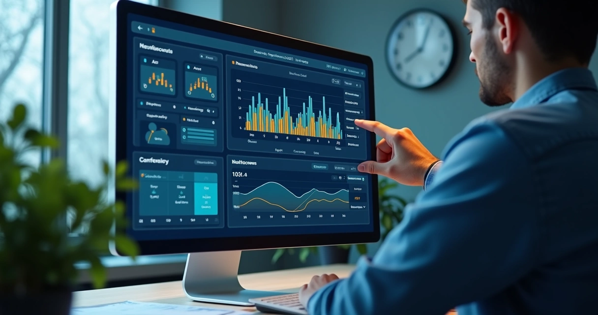 Configuração de alertas automáticos em um dashboard 