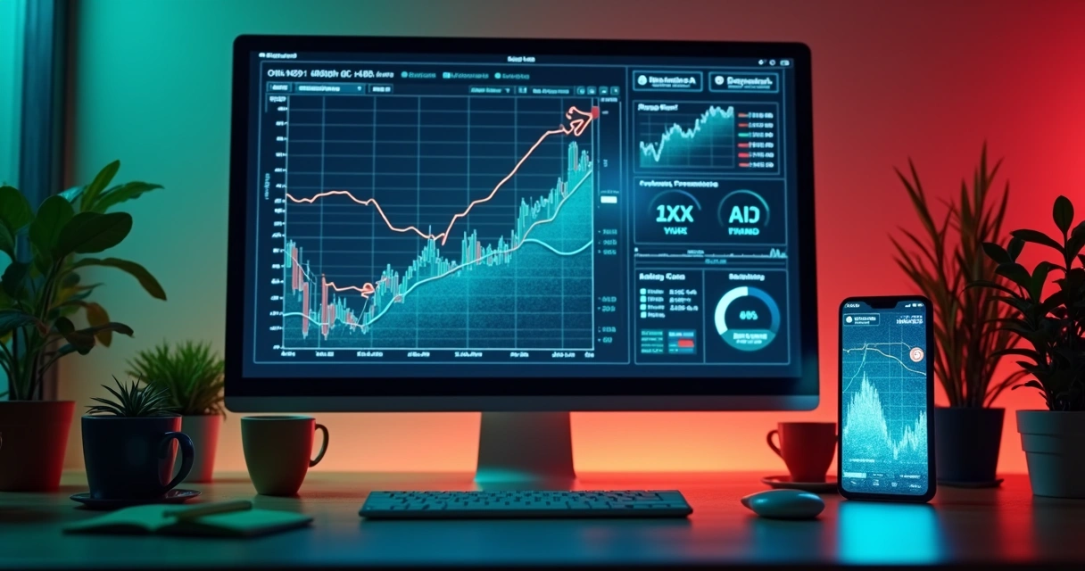 Dashboard colorido com gráficos e alertas de risco em destaque 