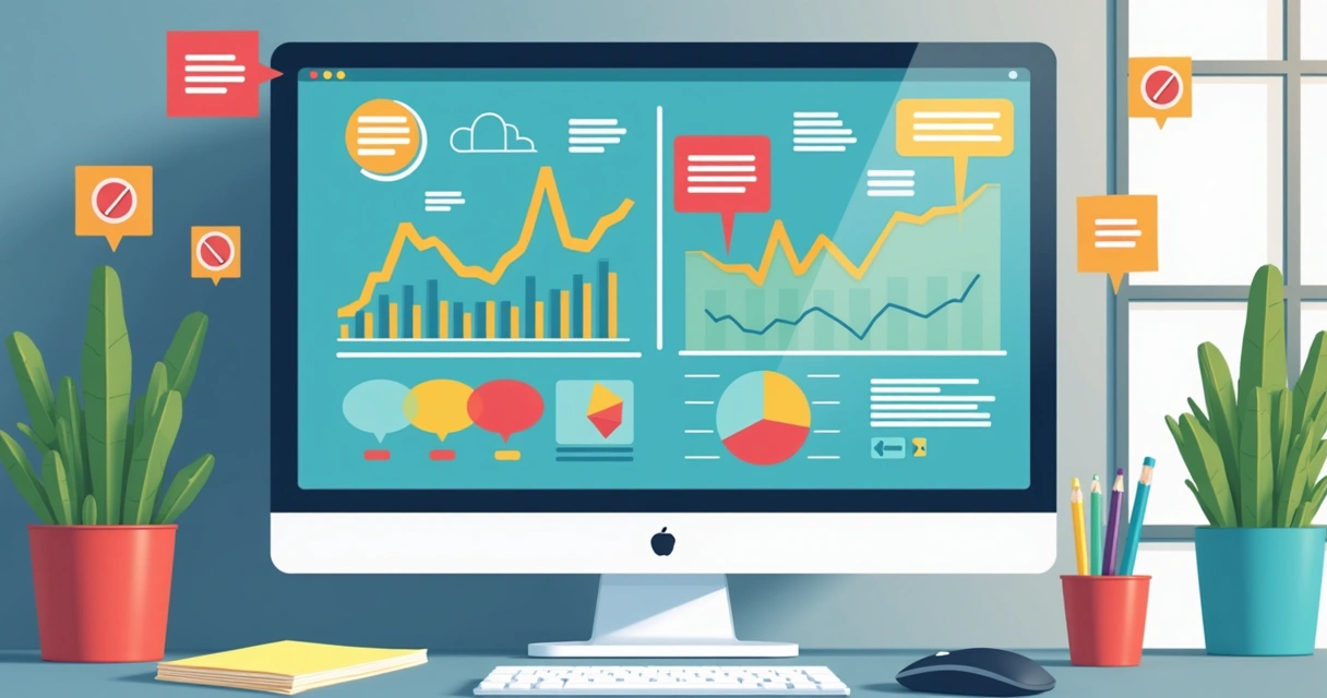 Dashboard digital com gráficos e alertas de risco destacando situações críticas 