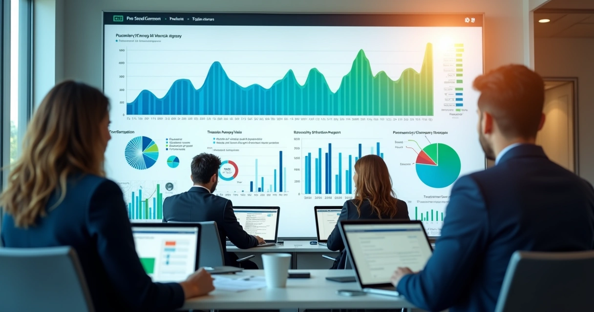 Dashboard com gráfico de análise RFV e indicadores de clientes 