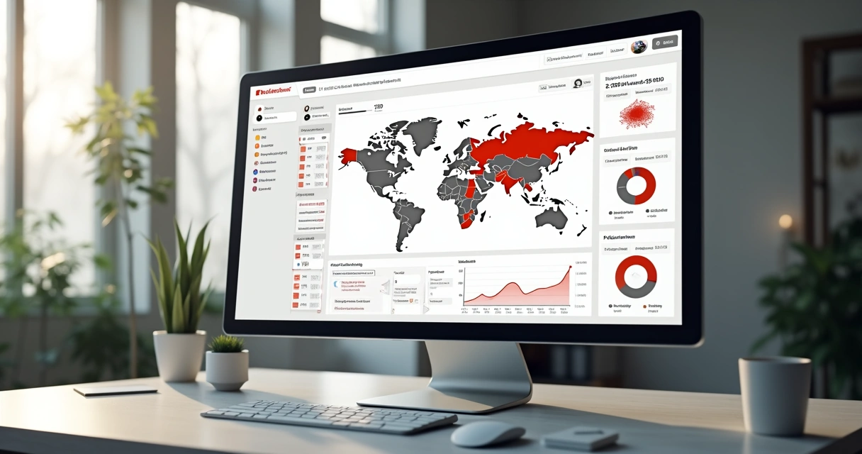 Dashboard mostrando análise de cliques inválidos em anúncio digital 