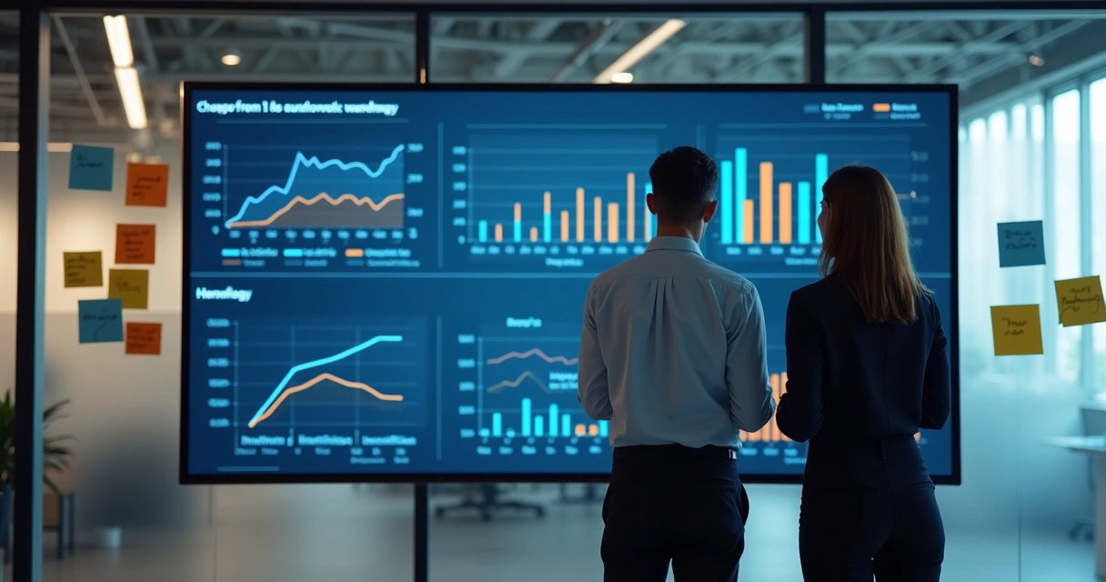 Dashboard de automação com análise de dados 