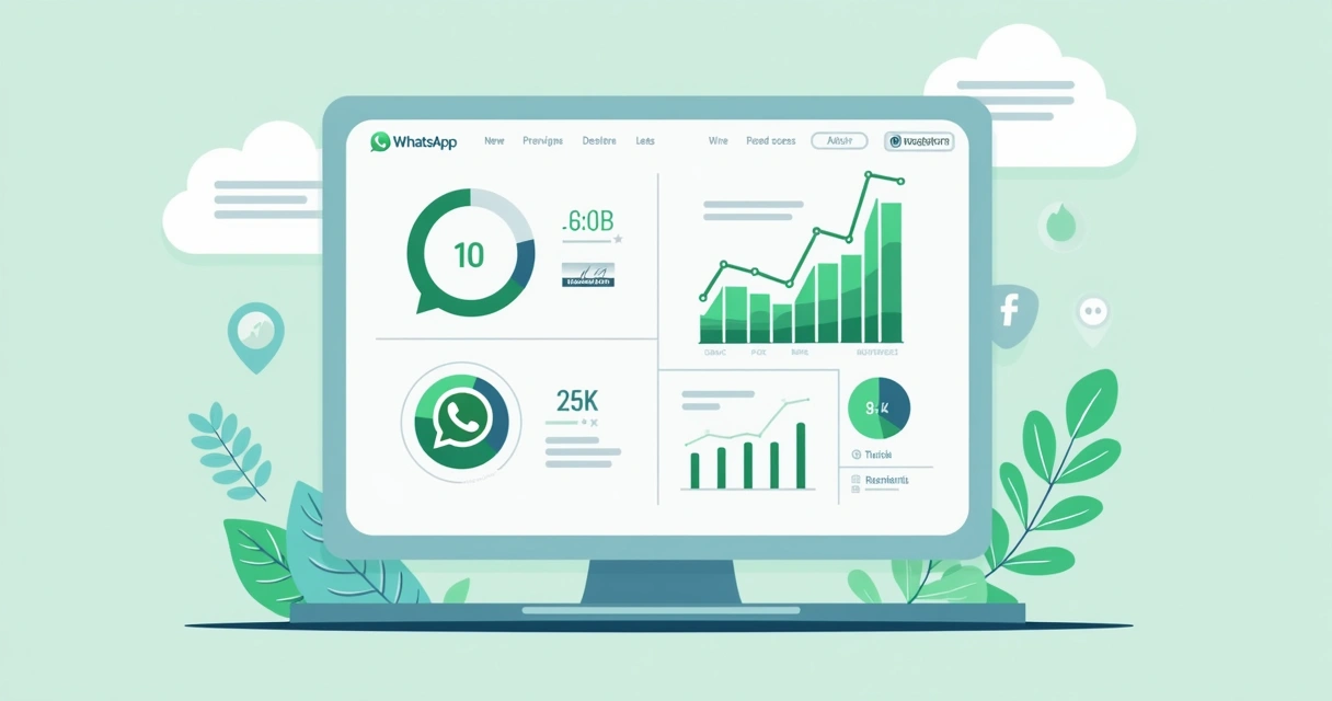 Painel de análise de dados de vendas no WhatsApp