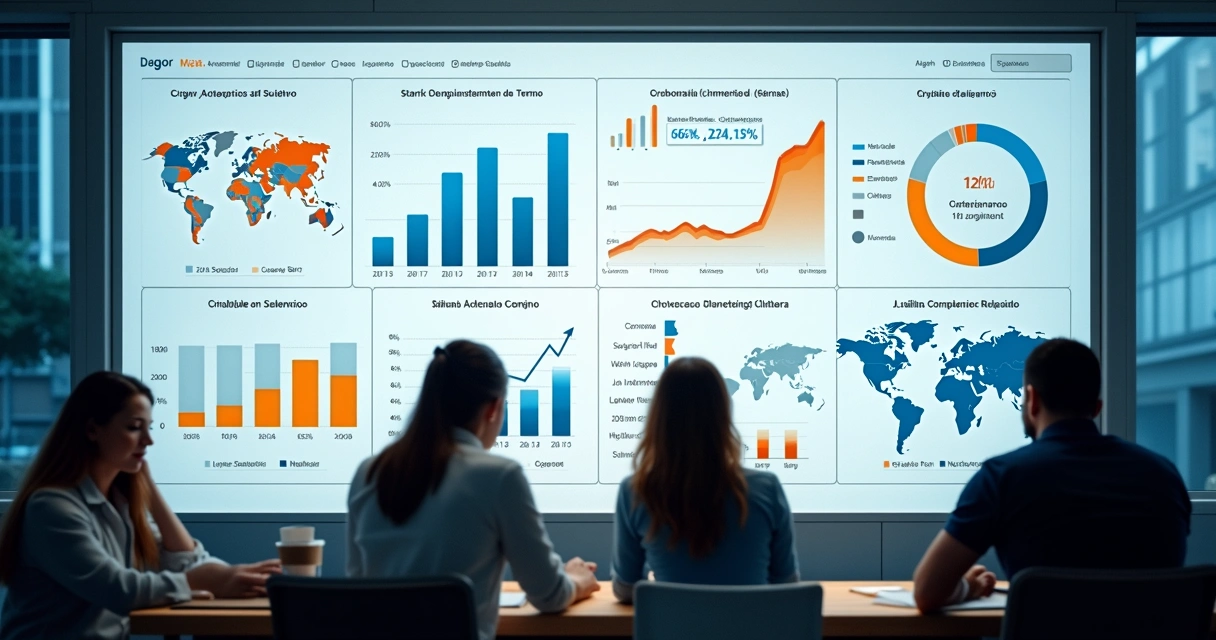 Análise de faturamento em dashboard digital 