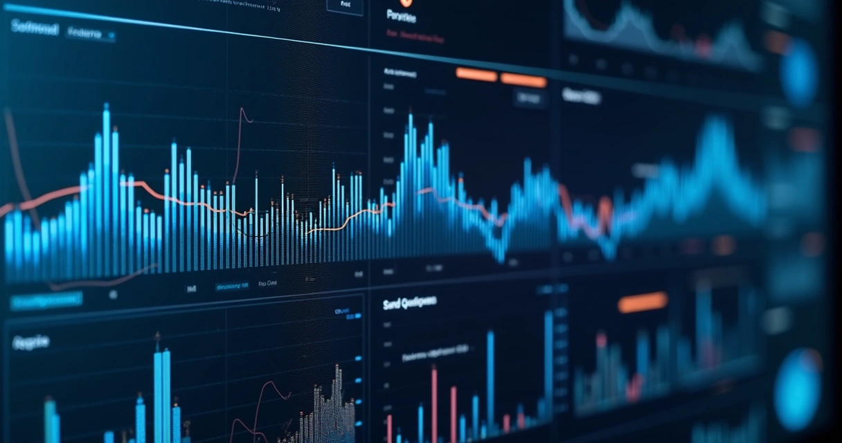 Dashboard digital mostrando gráficos e indicadores de performance KPIs para solução BaaS em tela de alta resolução 