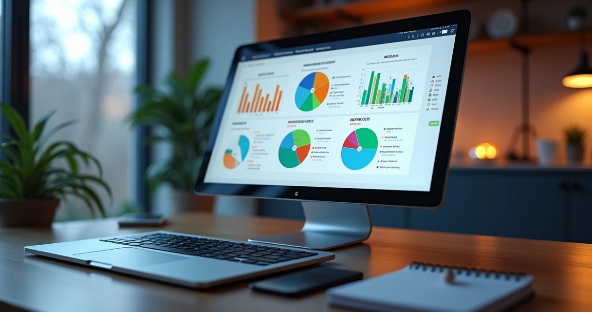 Dashboard digital mostrando análise de segmentação RFV com gráficos de recência, frequência e valor em loja virtual 