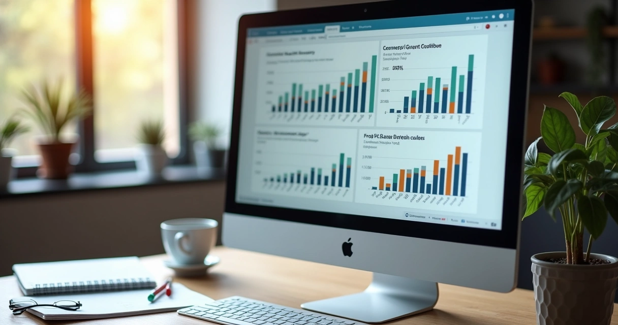 Dashboard de vendas com gráficos e métricas 