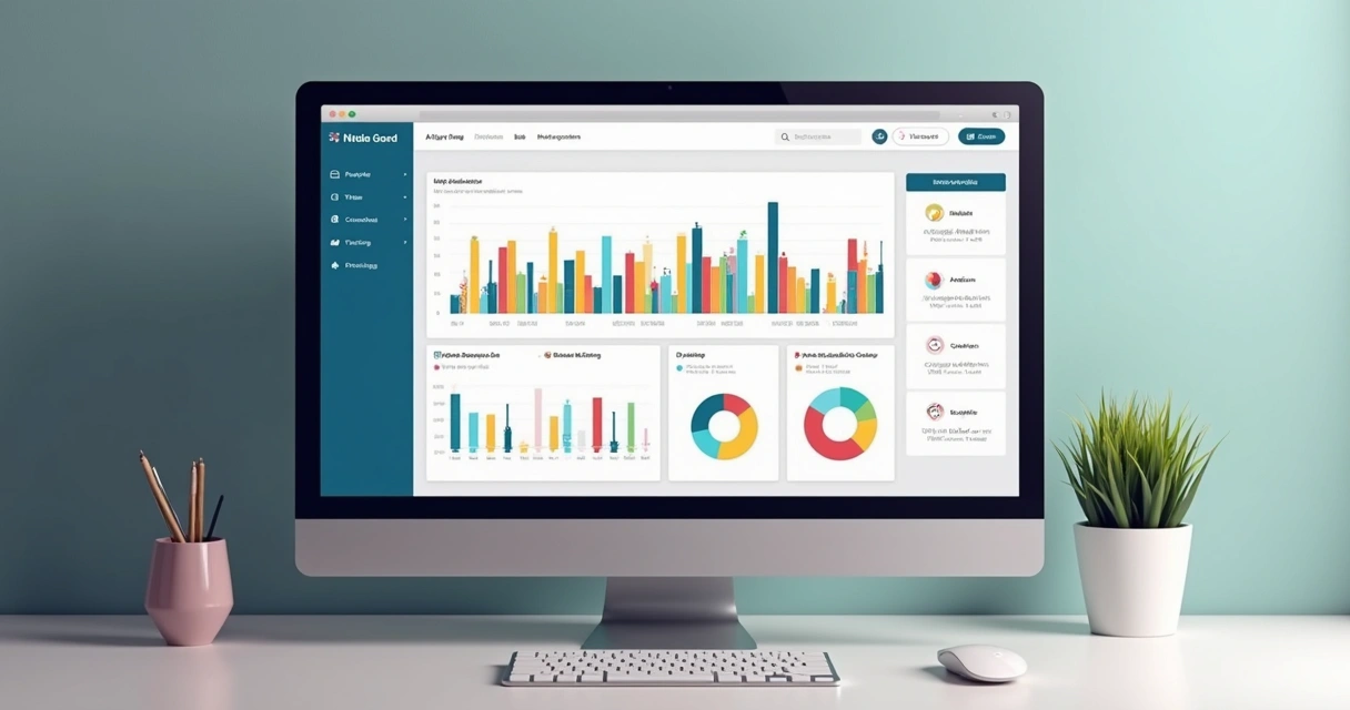 Dashboard analítico de projetos PJ com gráficos coloridos 