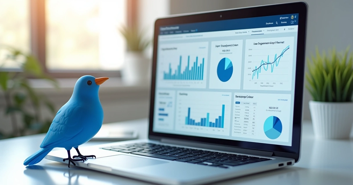 Painel de analytics em aplicativo no-code na tela de notebook