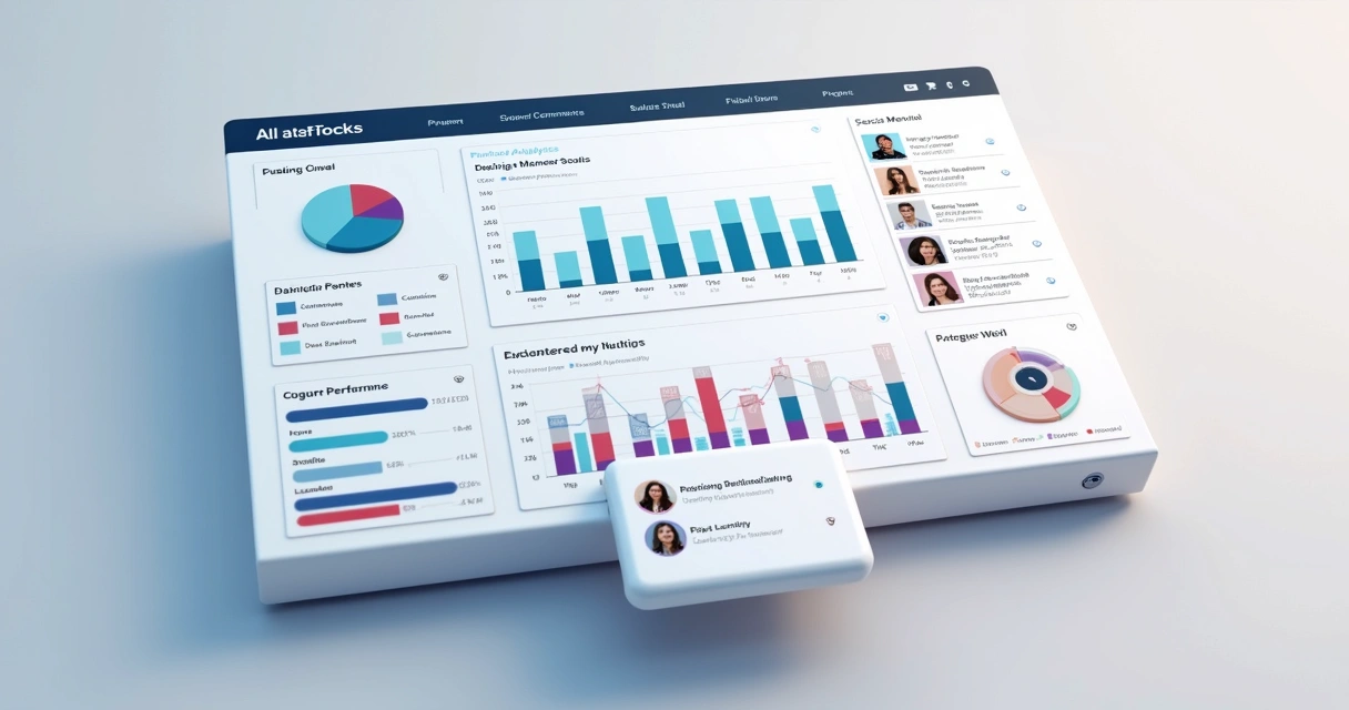 Dashboard digital mostrando ranking de performance de parceiros 